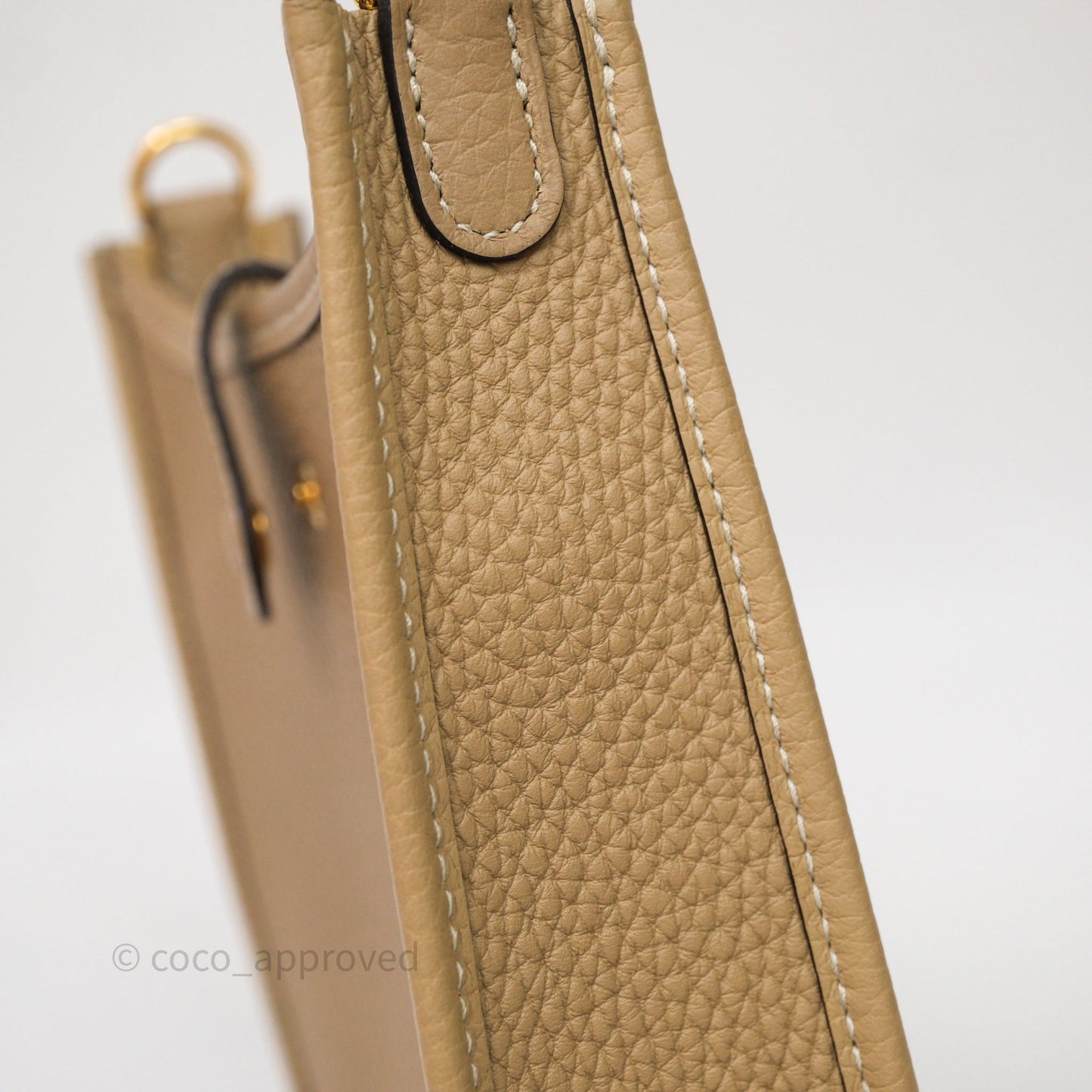 Hermès Mini Evelyne 16 Trench S2 Clemence Gold Hardware