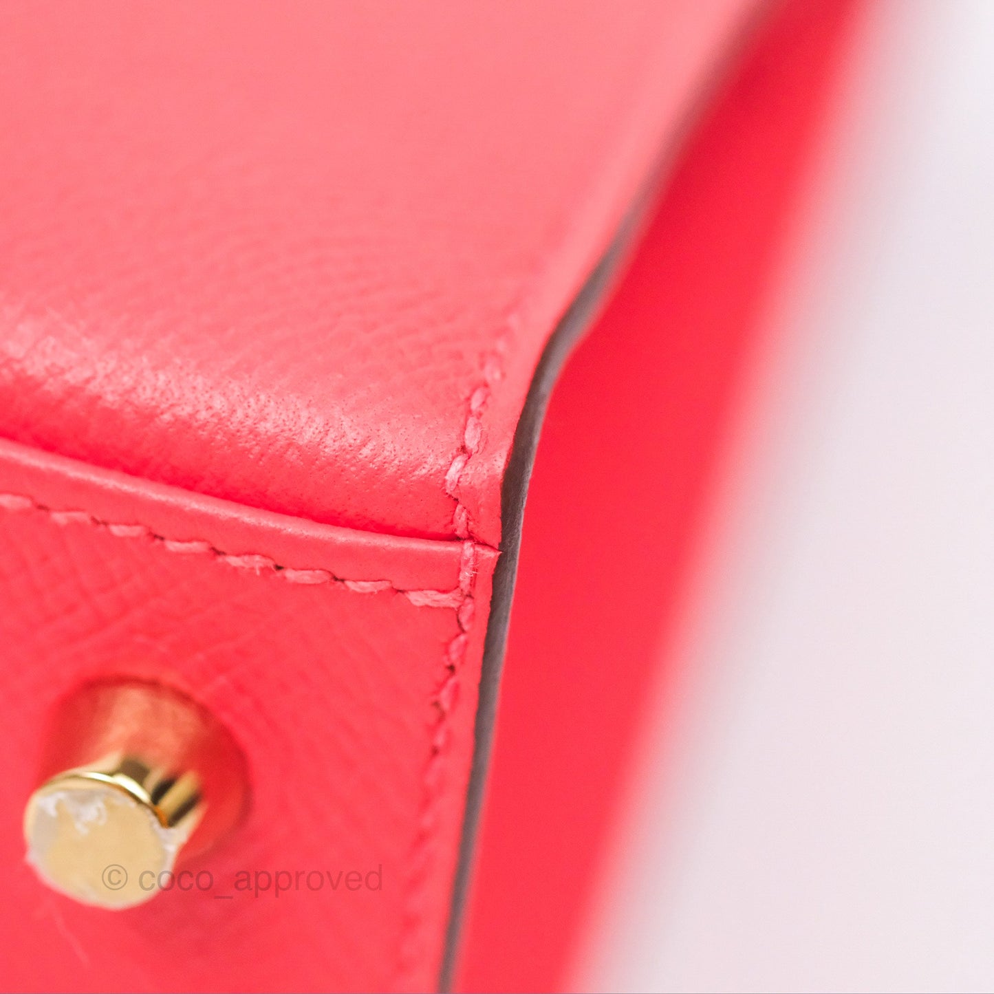 Hermès Kelly 25 Sellier Rose Jaipur Epsom Gold Hardware