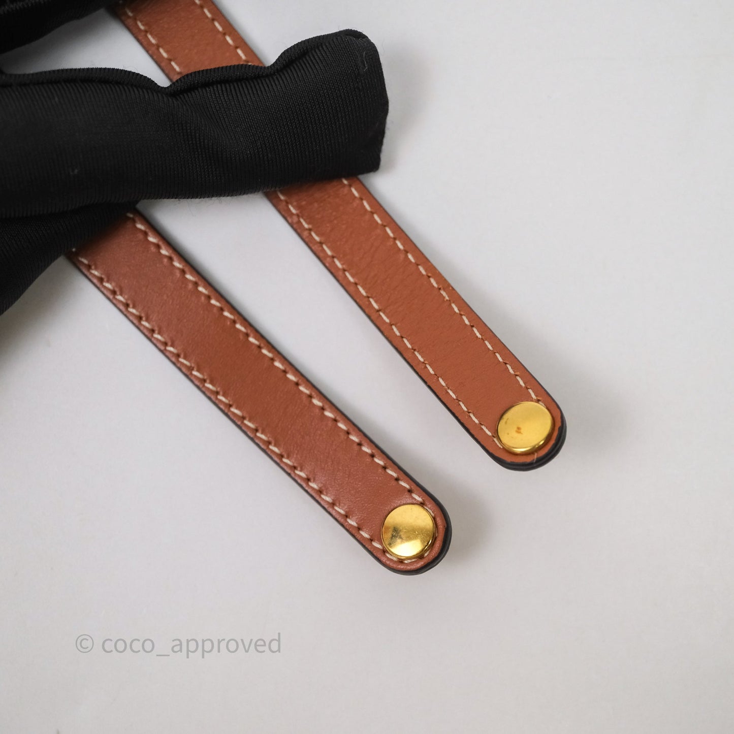 Celine Mini Triomphe Canvas Tan Calfskin