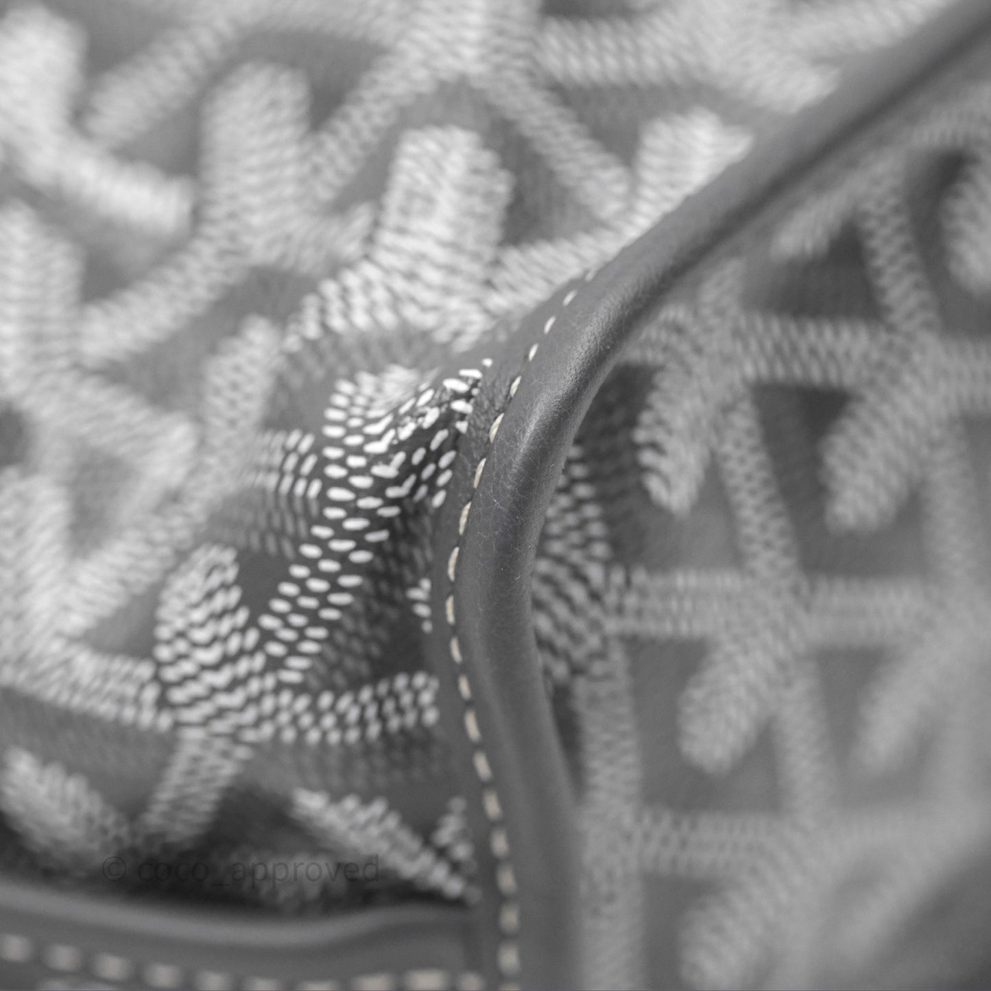 Goyard Anjou Mini Bag Goyardine Canvas Grey