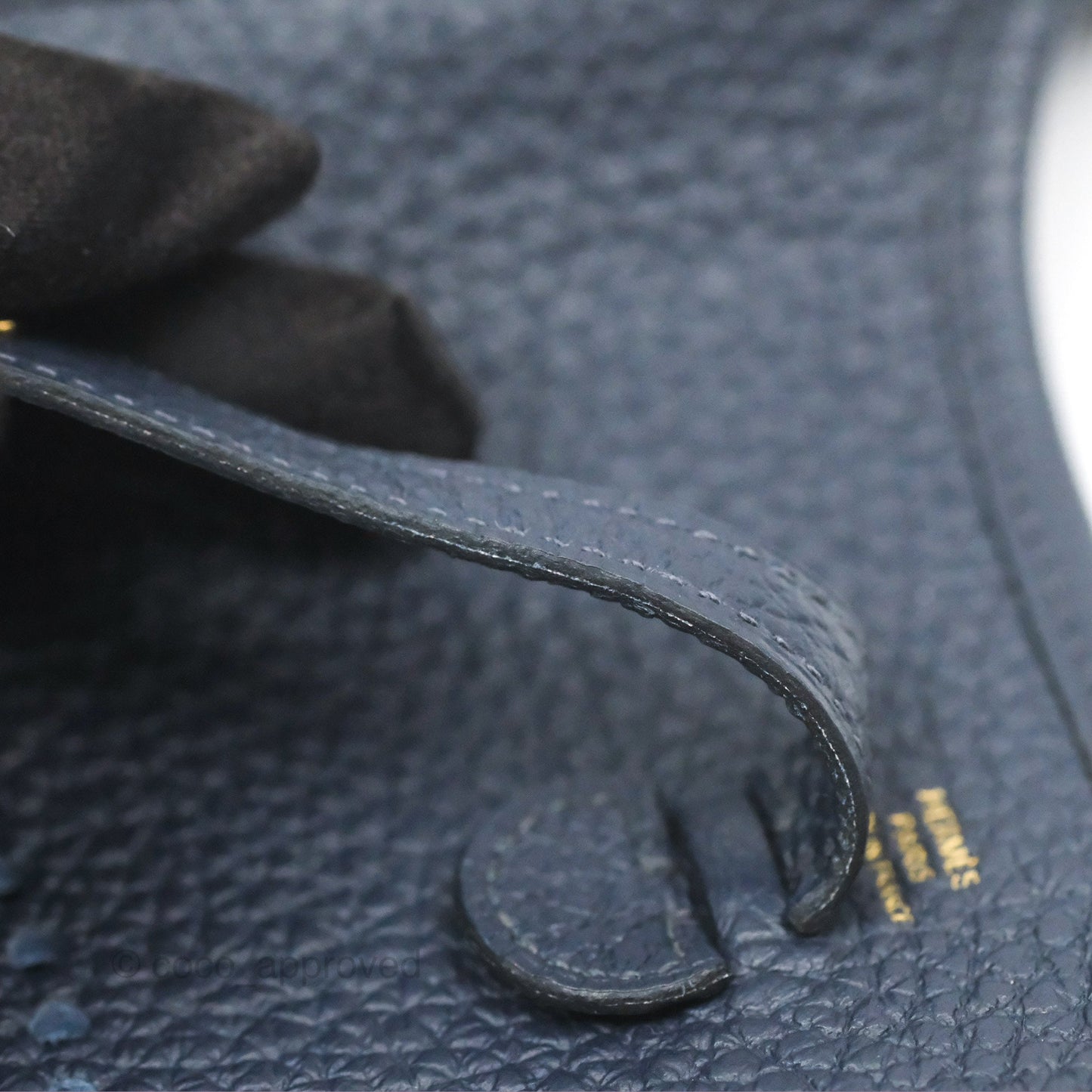 Hermès Mini Evelyne 16 Bleu Nuit 2Z Clemence Gold Hardware