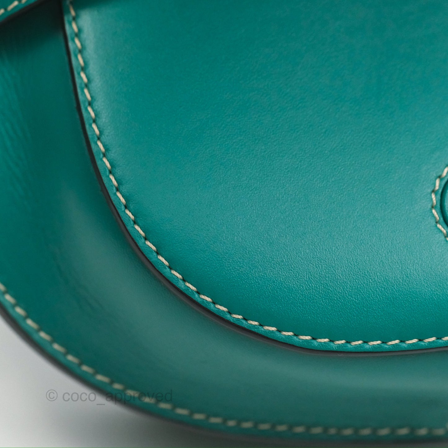 Loewe Mini Gate Belt Bag in Soft Calfskin Green