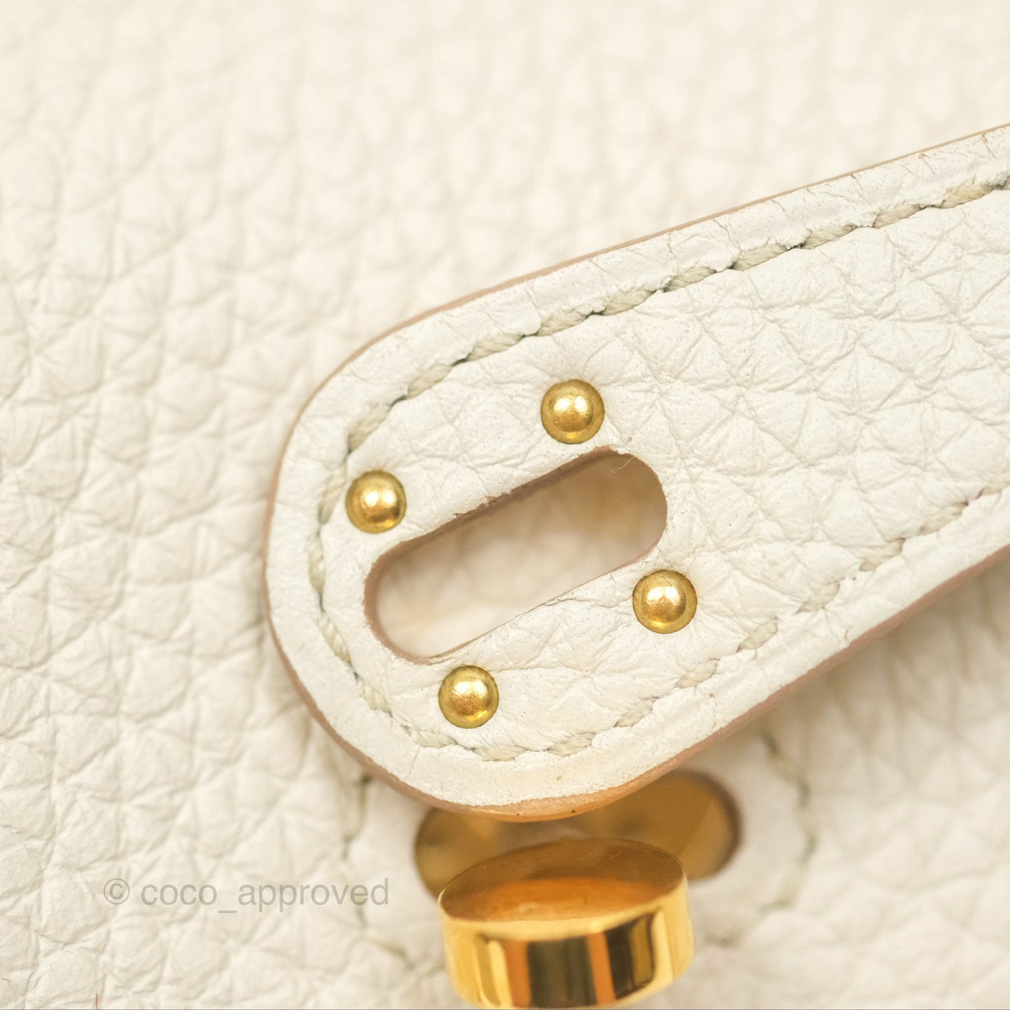 Hermès Mini Lindy 20 Beton Clemence Gold Hardware