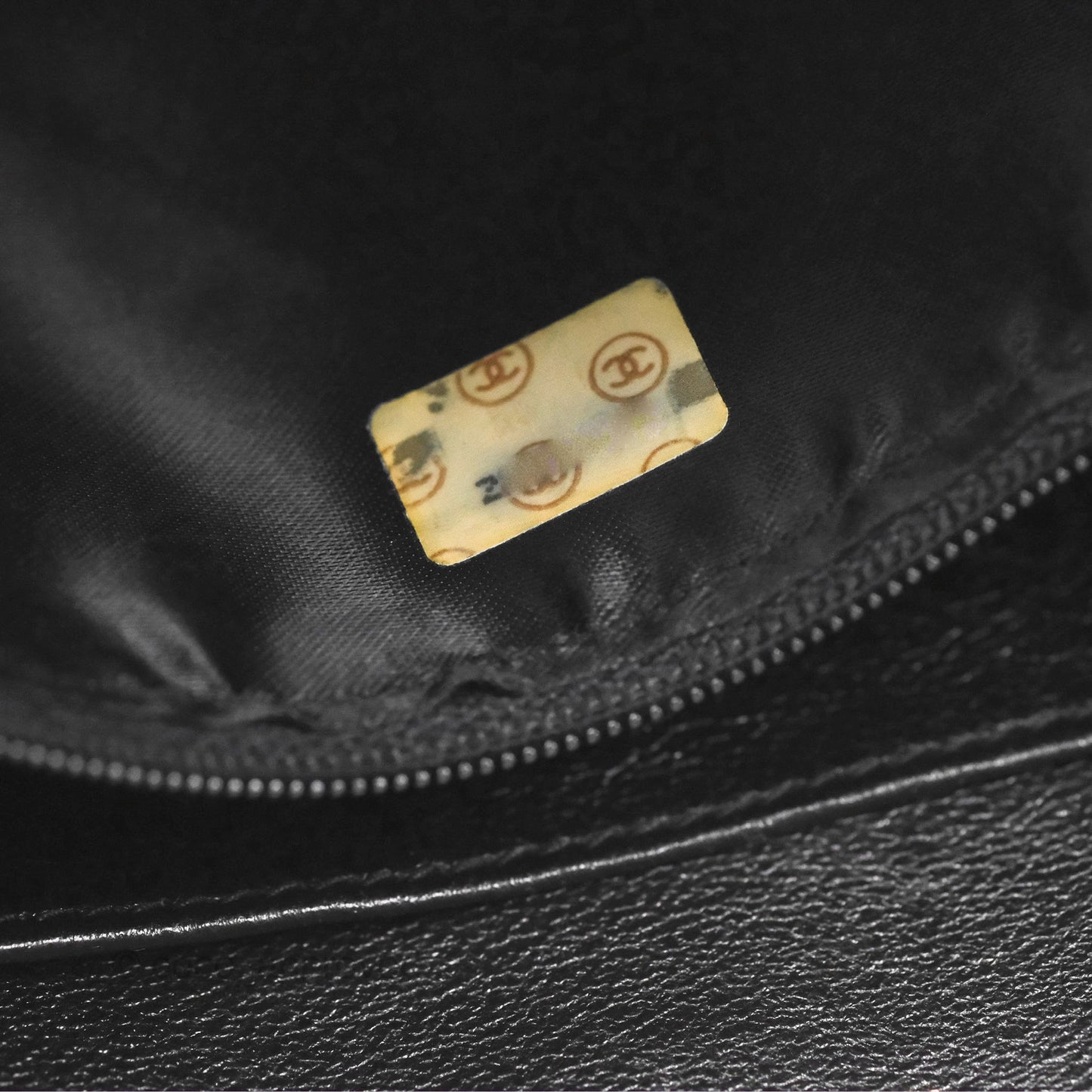 Chanel Vintage Quilted Shoulder Bag Black Lambskin Gold Hardware