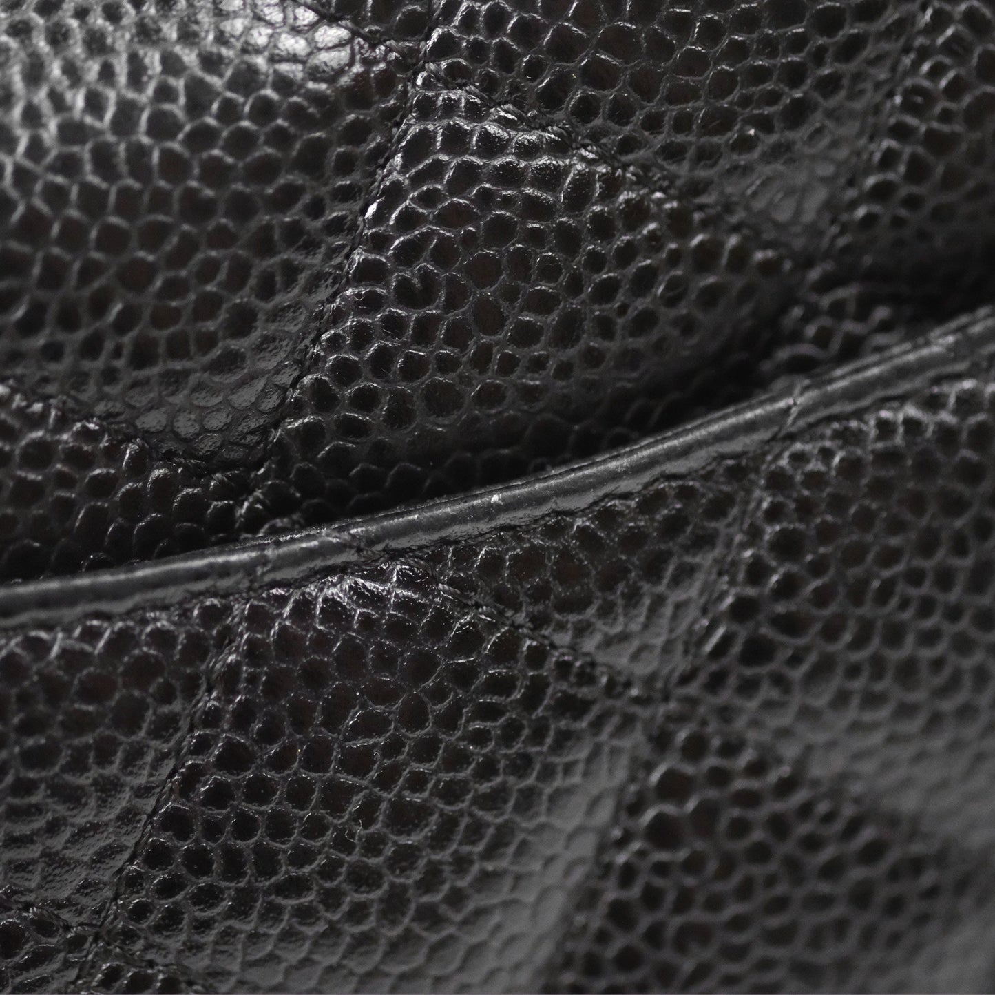 Chanel Quilted Classic Wallet On Chain WOC Black Caviar Silver Hardware