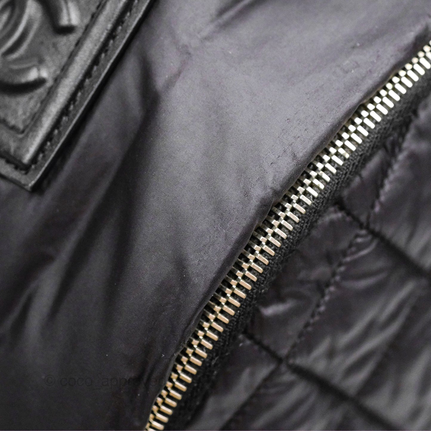 Chanel Coco Cocoon Backpack Black Nylon Silver Hardware