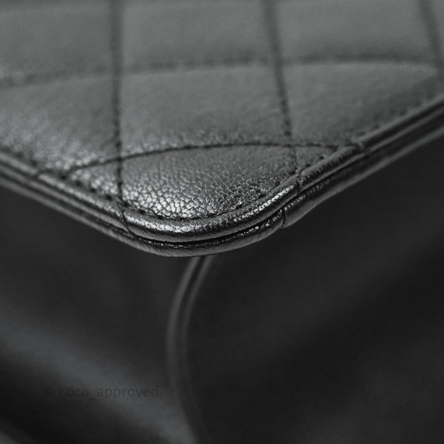 Chanel Small CC University Flap Bag Black Calfskin Ruthenium Hardware