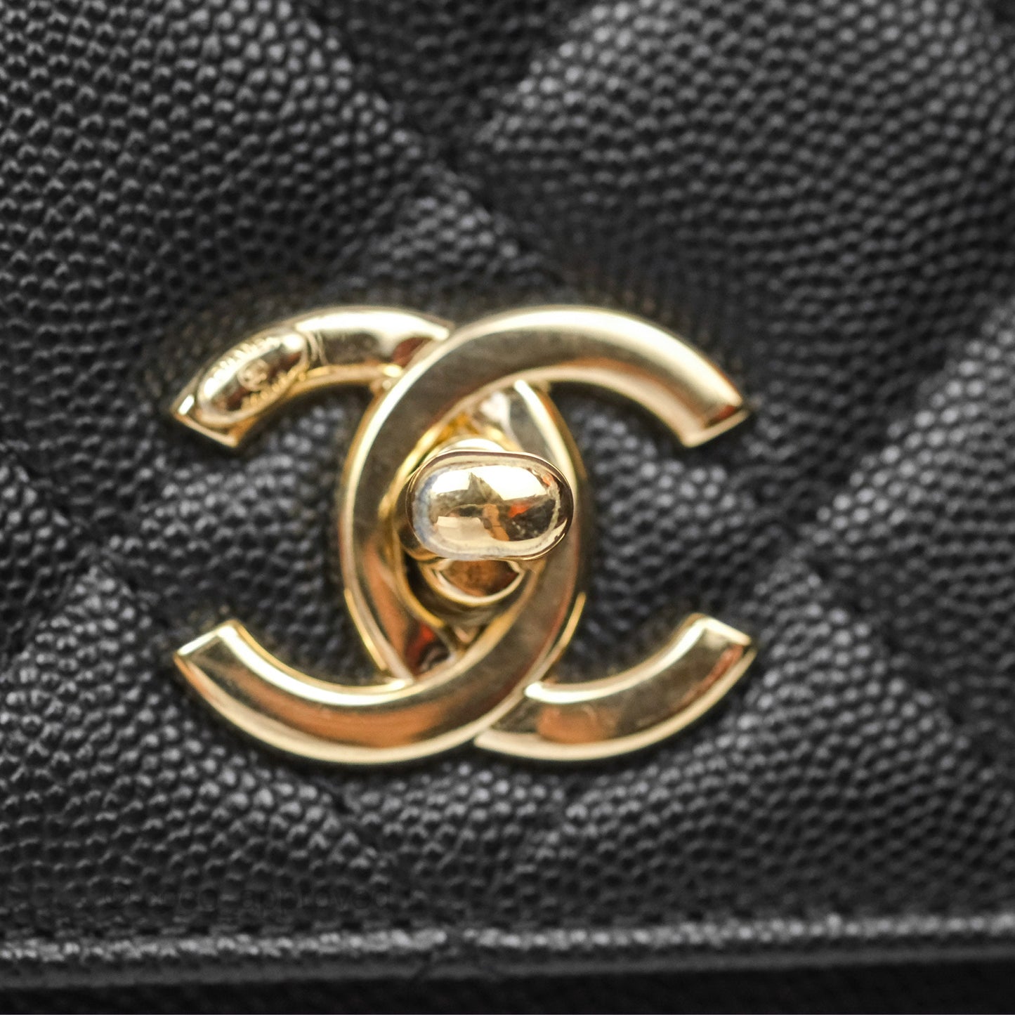 Chanel Quilted Small Business Affinity Flap Black Caviar Gold Hardware