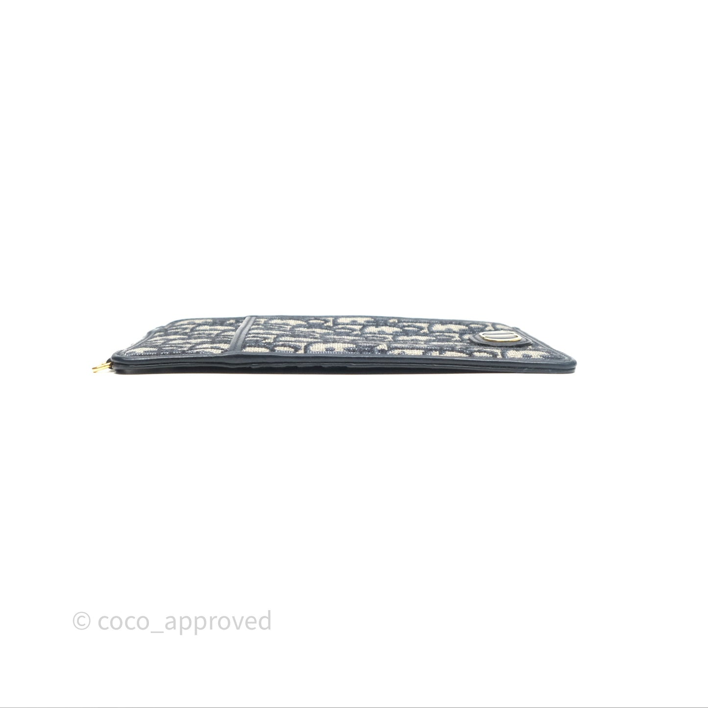 Christian Dior 30 Montaigne Blue Oblique Jacquard Long Wallet