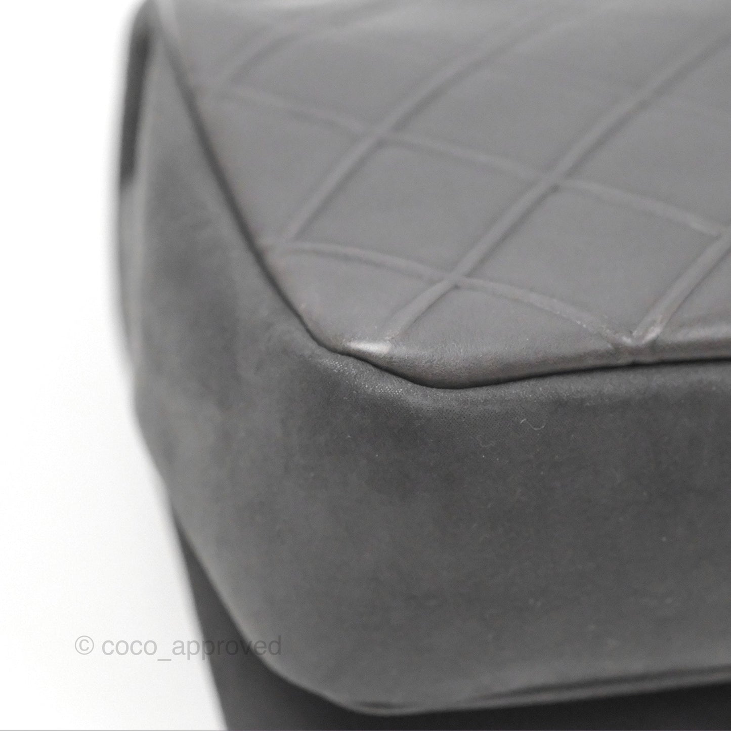 Chanel New Chic Flap Dark Grey Calfskin Ruthenium Hardware