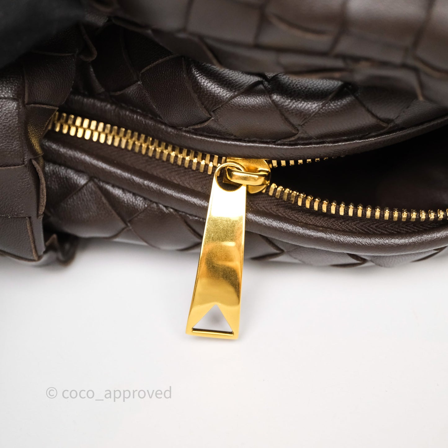 Bottega Veneta Teen Jodie Brown Intrecciato Lambskin