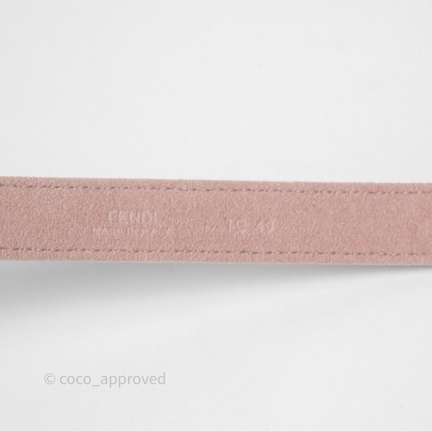 Fendi Denim FF Belted Jacket Pink