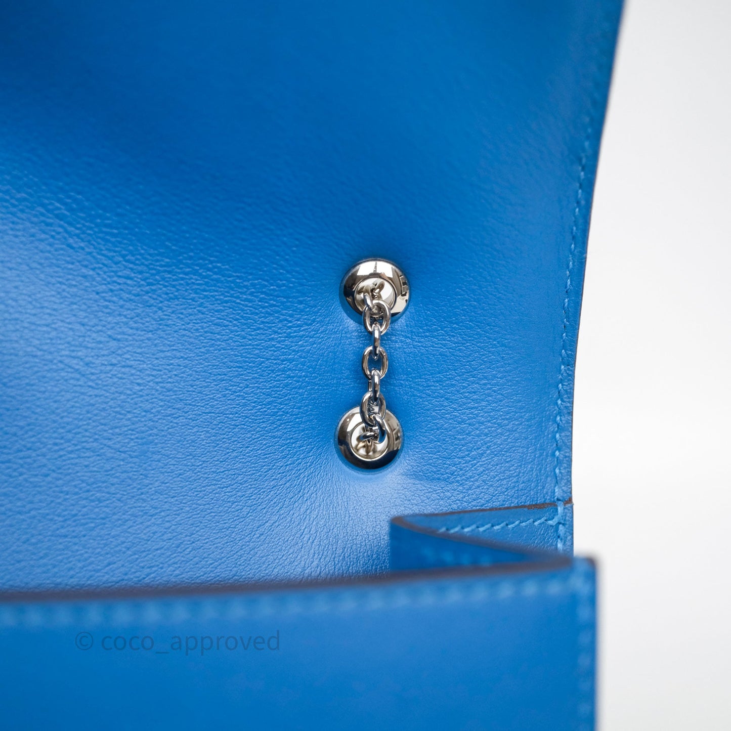 Hermès Catenina Bleu de Galice S7 Swift Palladium Hardware