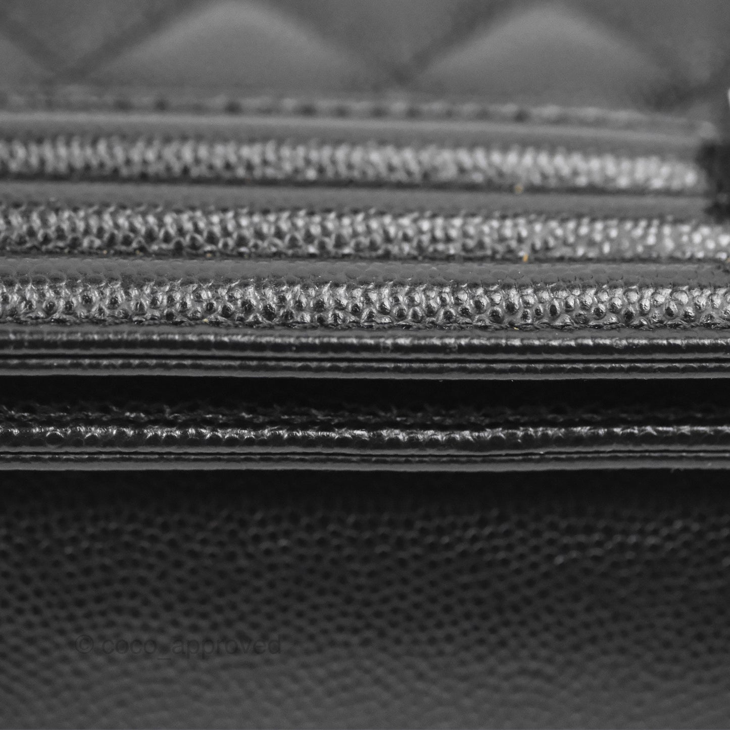 Chanel Medium Boy Quilted Black Caviar Ruthenium Hardware