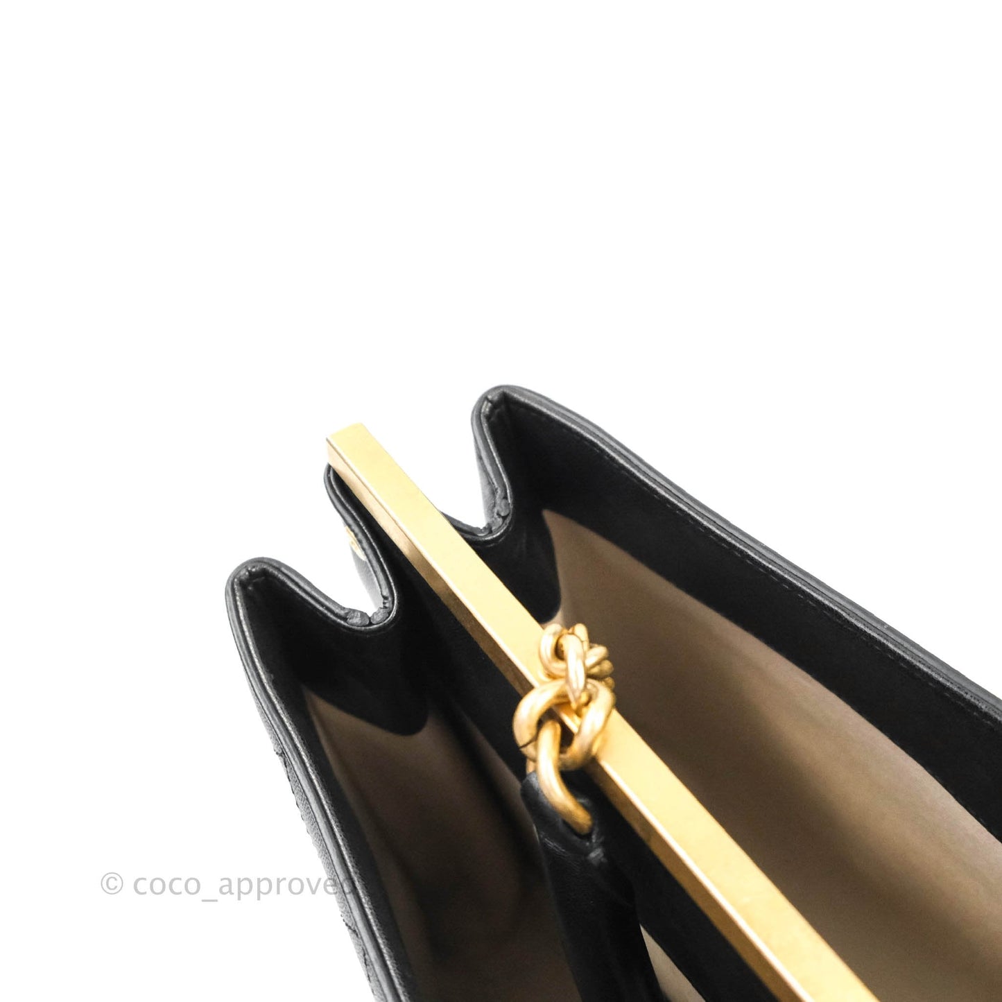 Chanel Flat Quilted Coco Luxe Large Shopping Bag Black Aged Gold Hardware 18P