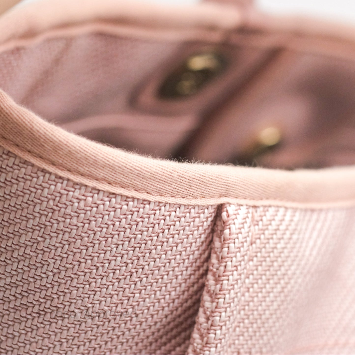 Chanel Large Deauville Pink Canvas 20A