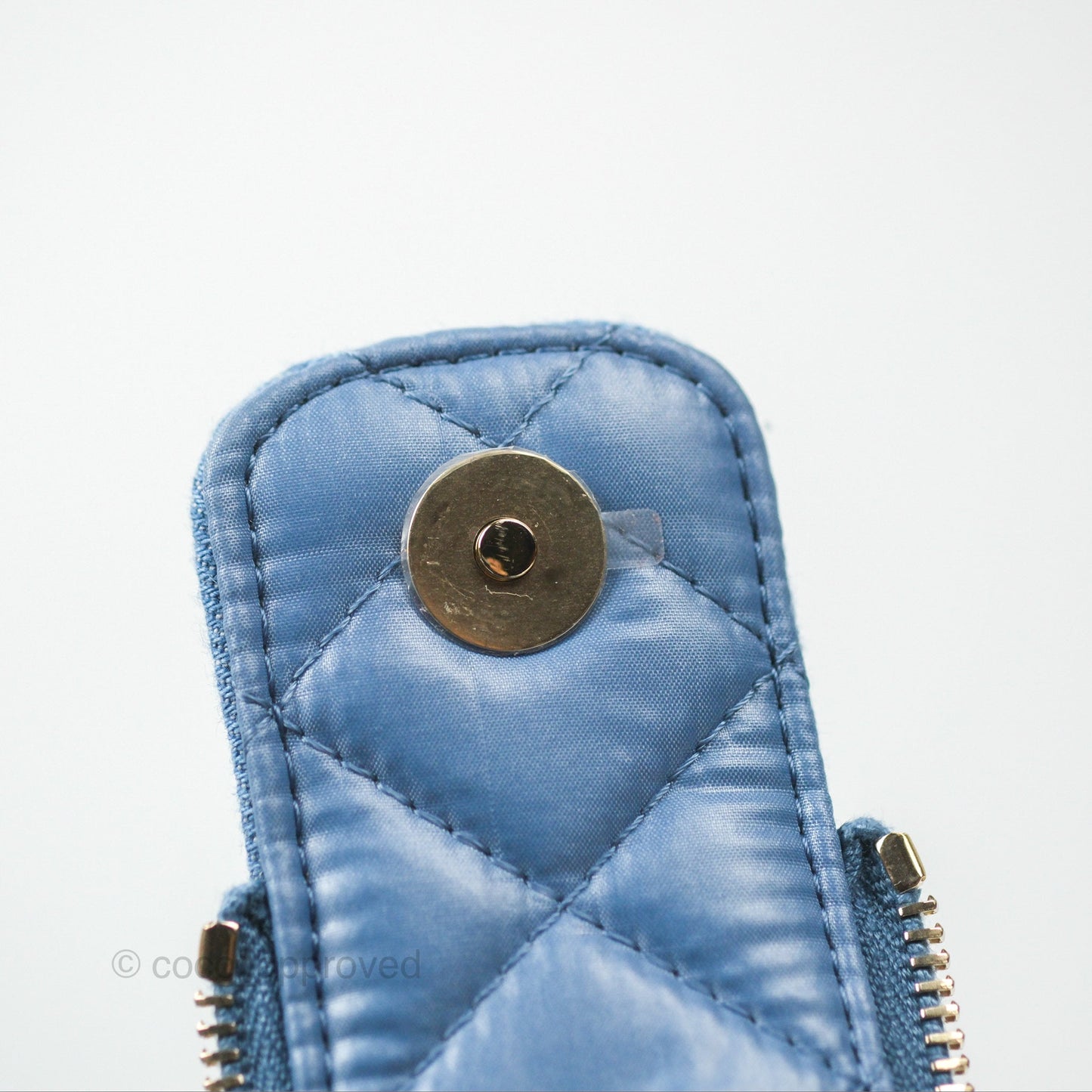 Chanel Cruise Pouch Cosmetic Bag Denim