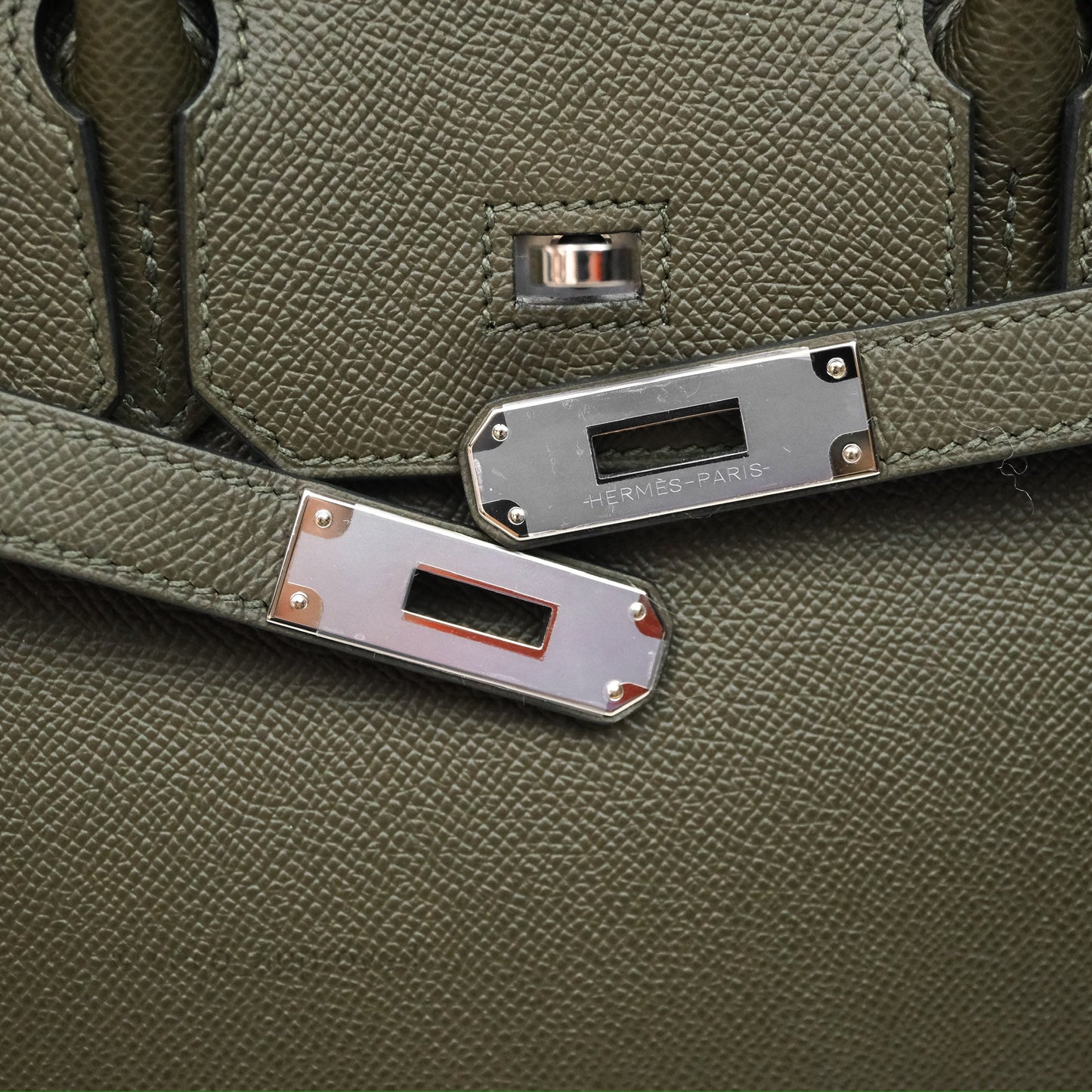 Hermès Birkin 30 Vert de Gris C6 Epsom Sliver Hardware