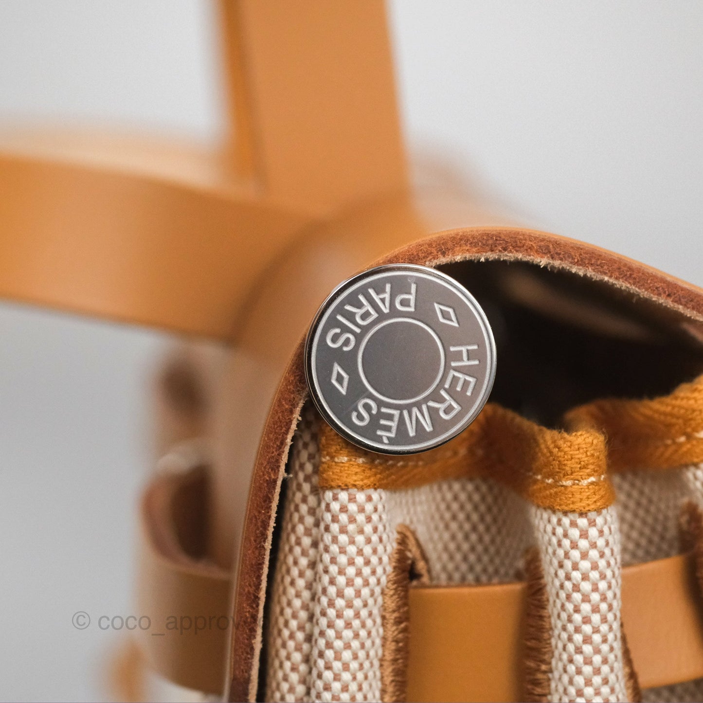 Hermès Herbag Zip 31 Bride De Gala Sable/ Ecru-Beige/ Nat sable Canvas Palladium Hardware