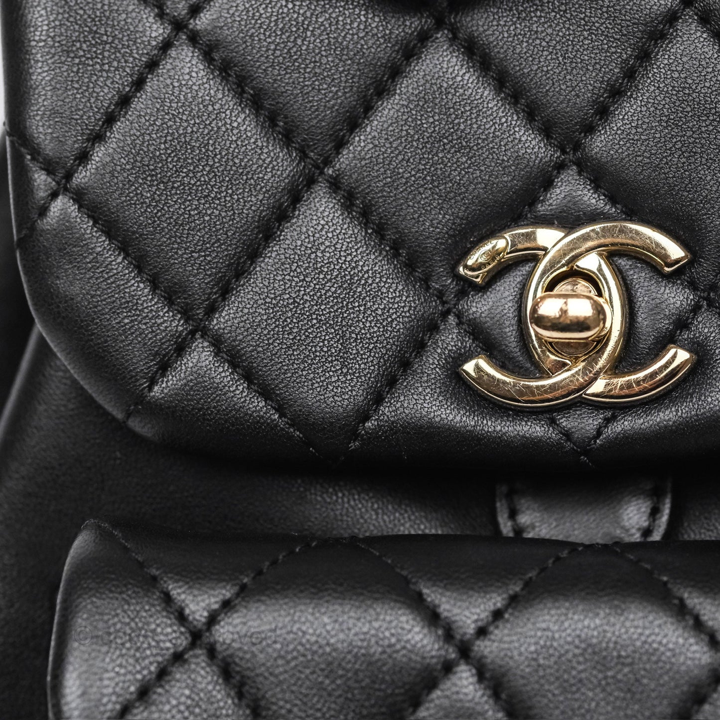 Chanel Small Duma Drawstring Backpack Black Lambskin Gold Hardware