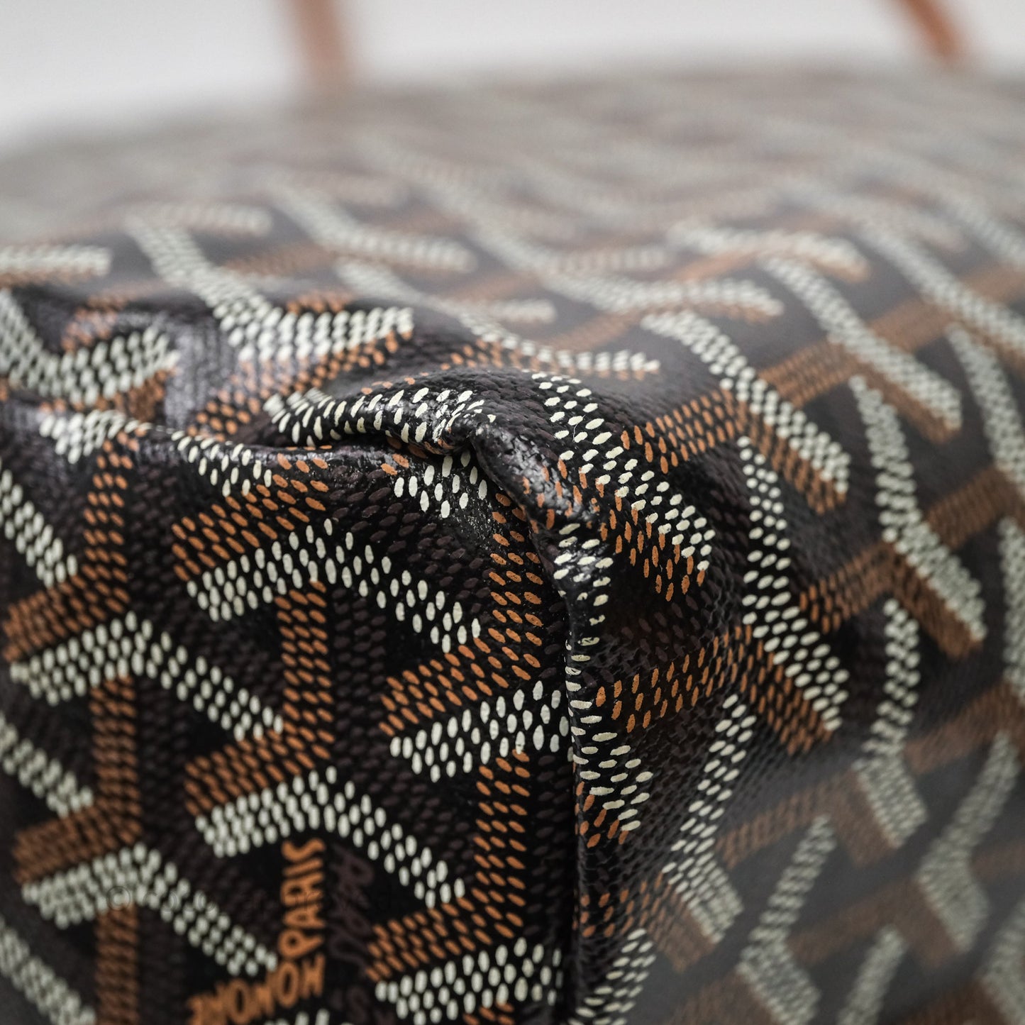 Goyard St Louis Tote GM Tan Black