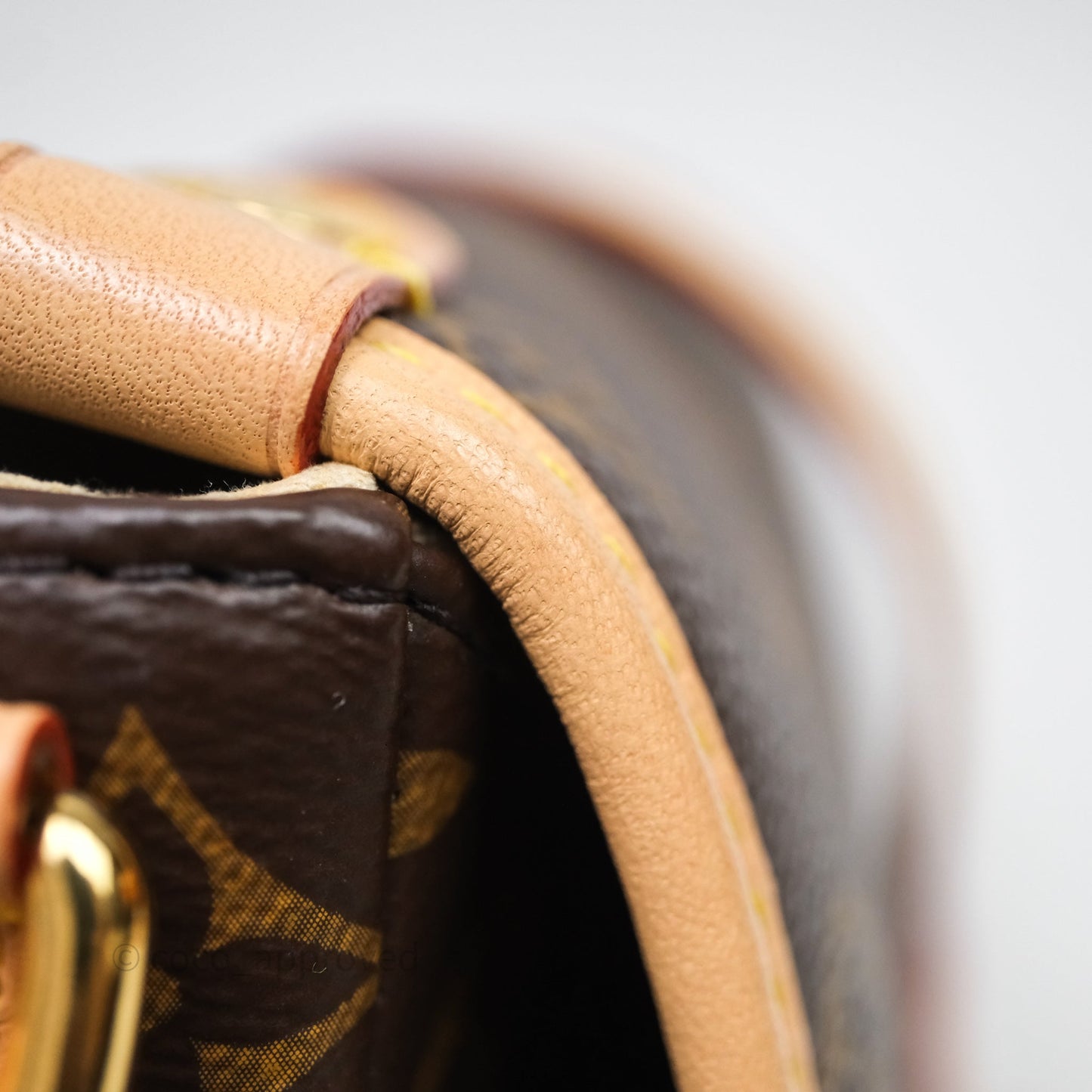 Louis Vuitton Saumur BB Monogram Bag Gold Hardware