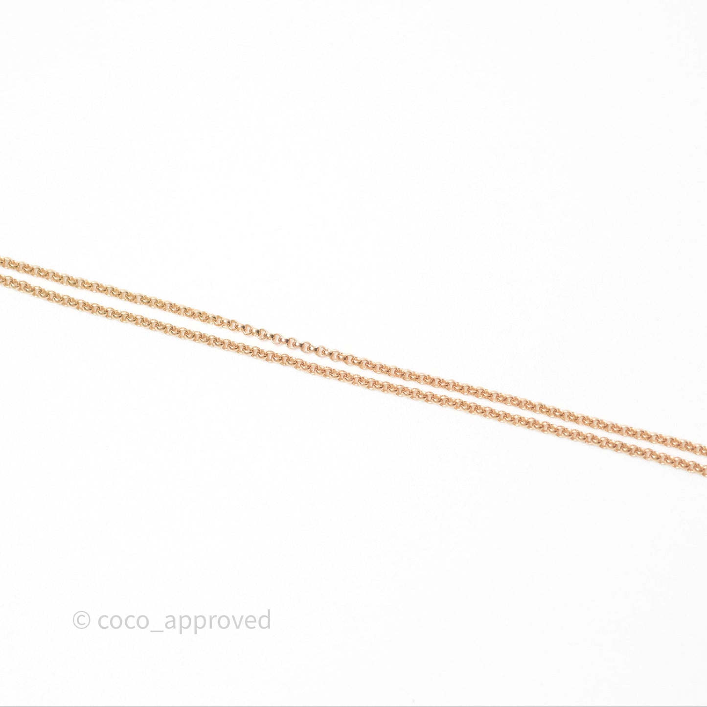 Hermes Ex-Libris Pendant Necklace PM Diamond Rose Gold Hardware