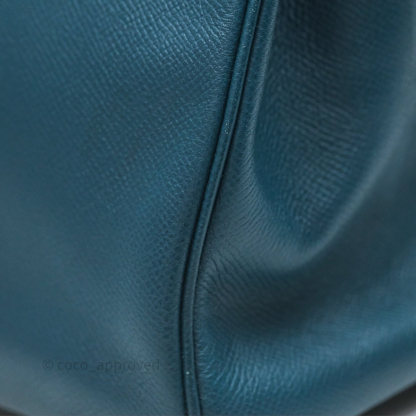 Hermès Birkin 30 Retourne Bleu de Prusse 7P Epsom Gold Hardware