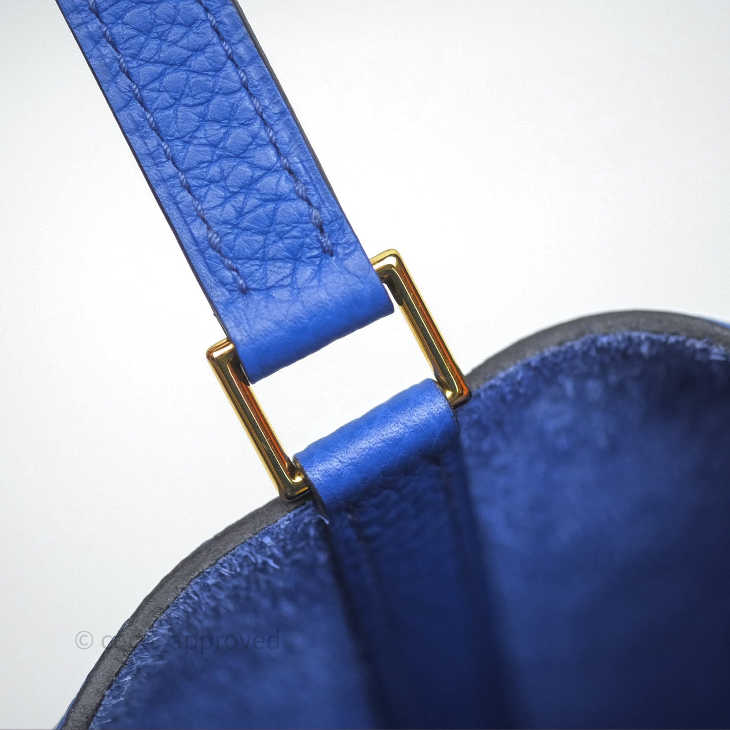 Hermès Picotin 18 Bleu Électrique 7T Clemence Gold Hardware