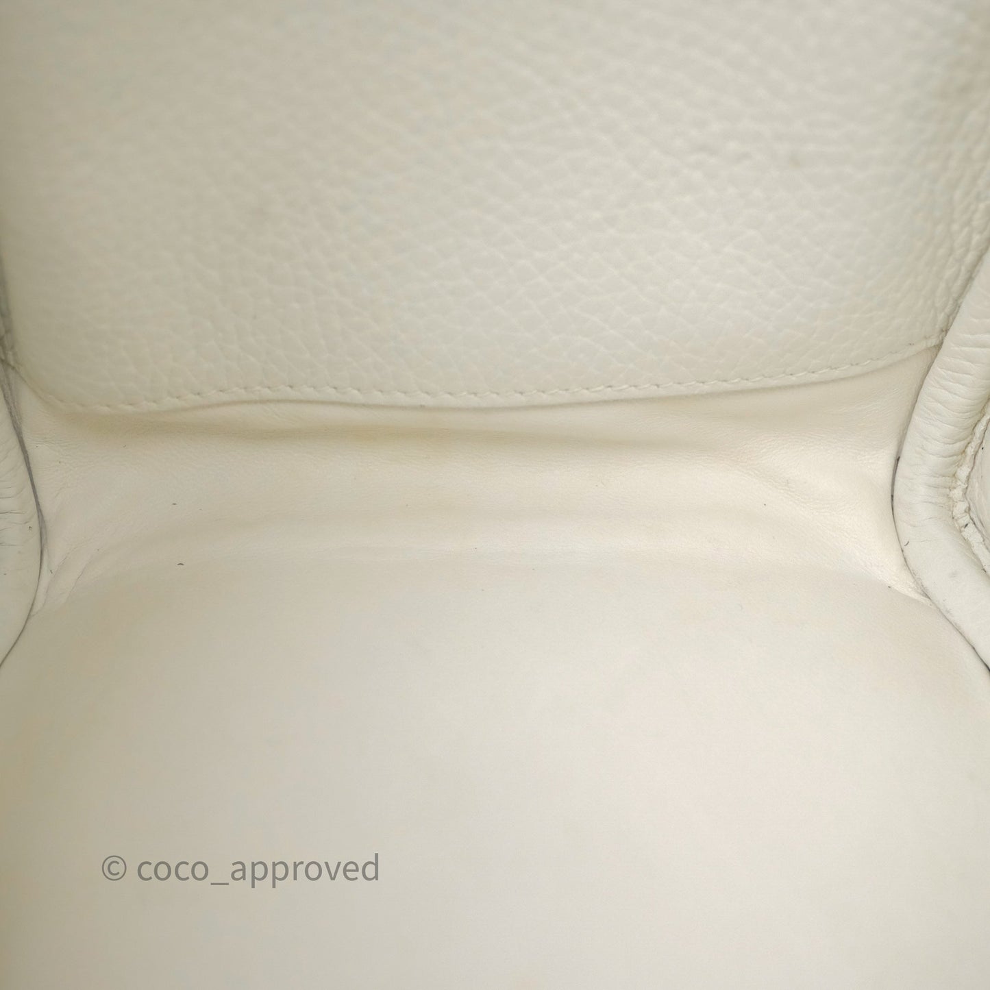 Hermès Lindy 30 White Clemence Palladium Hardware