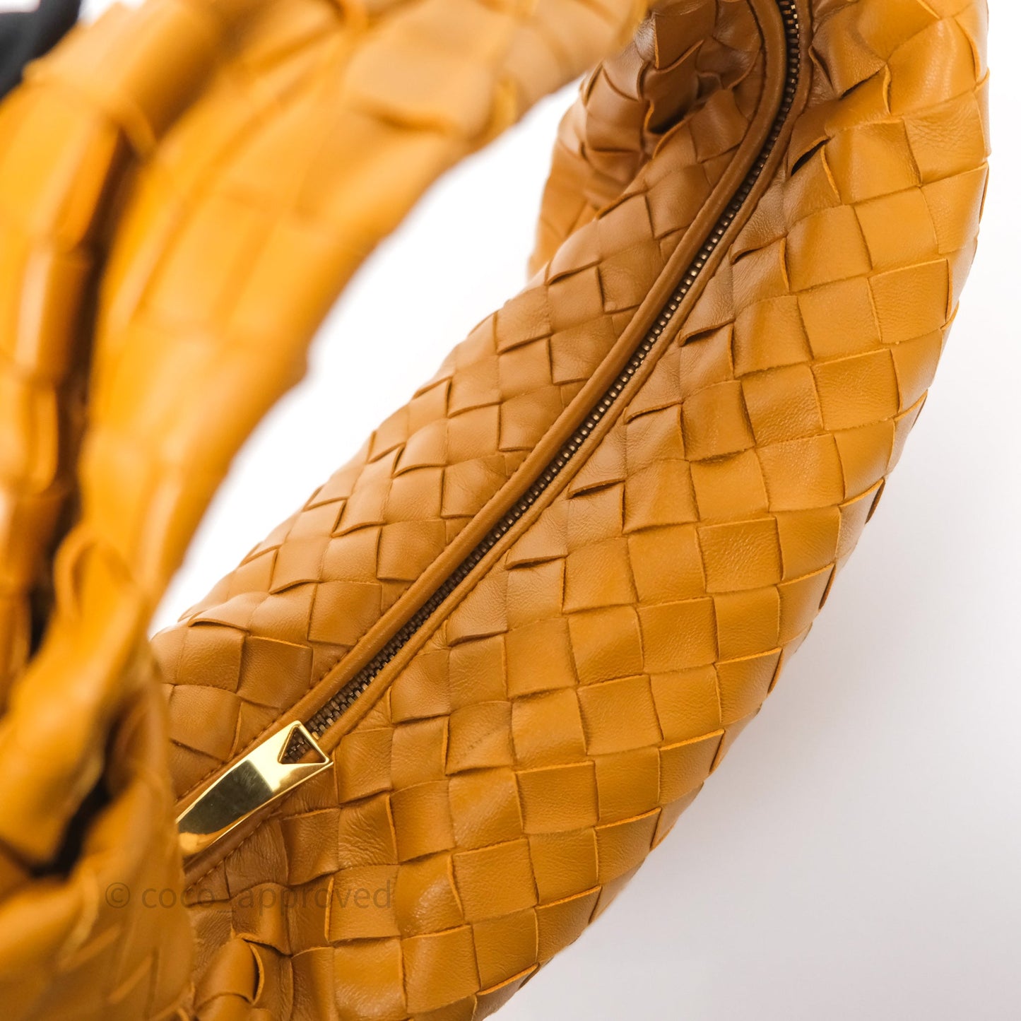 Bottega Veneta Teen Jodie Caramel Intrecciato Lambskin