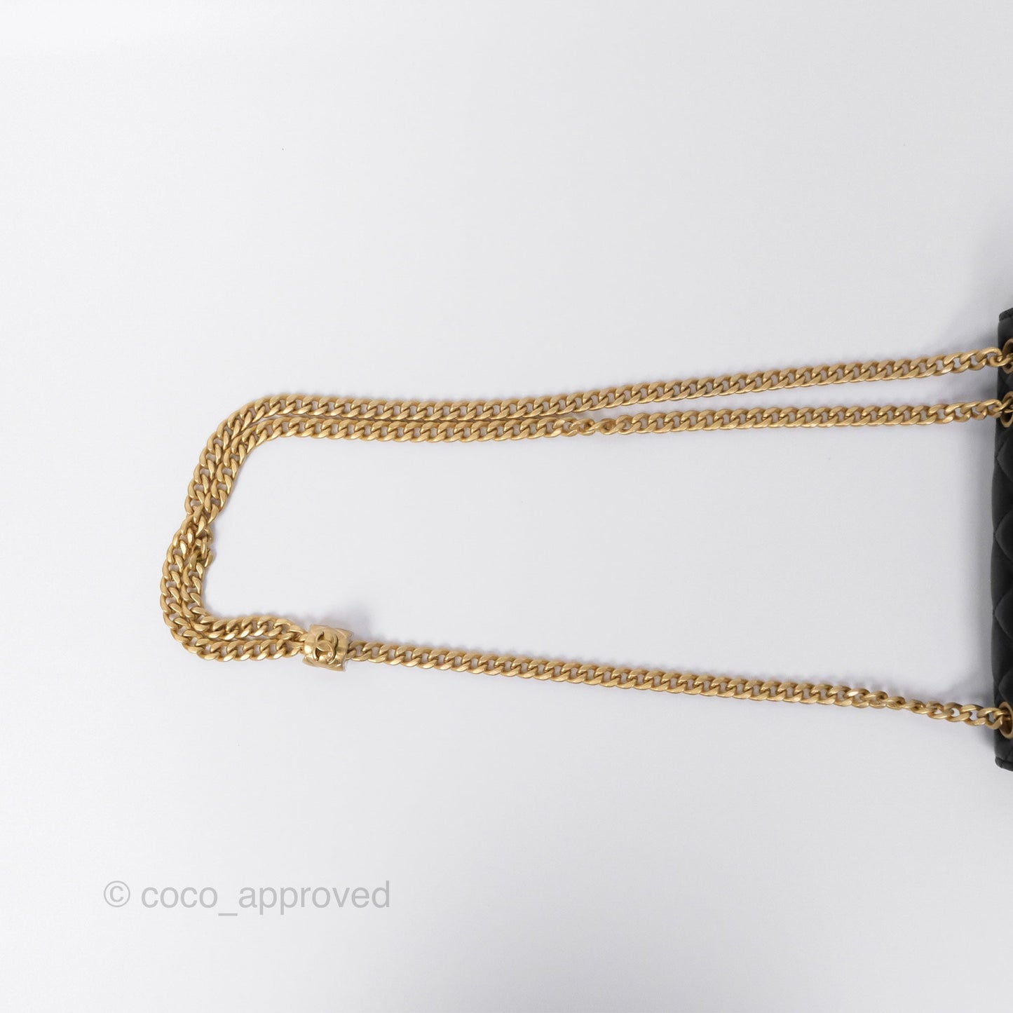 Chanel All Slide Wallet on Chain WOC Adjustable Chain Quilted Black Lambskin 22K