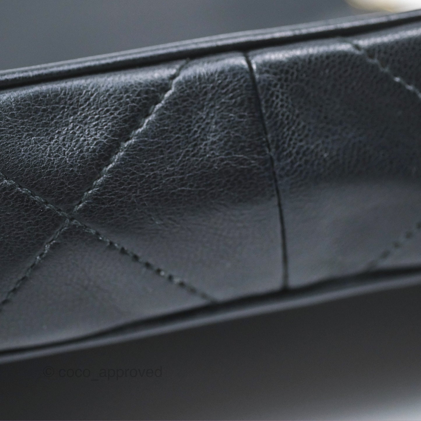 Chanel Vintage Mini Clutch with Chain Black Lambskin Gold Hardware