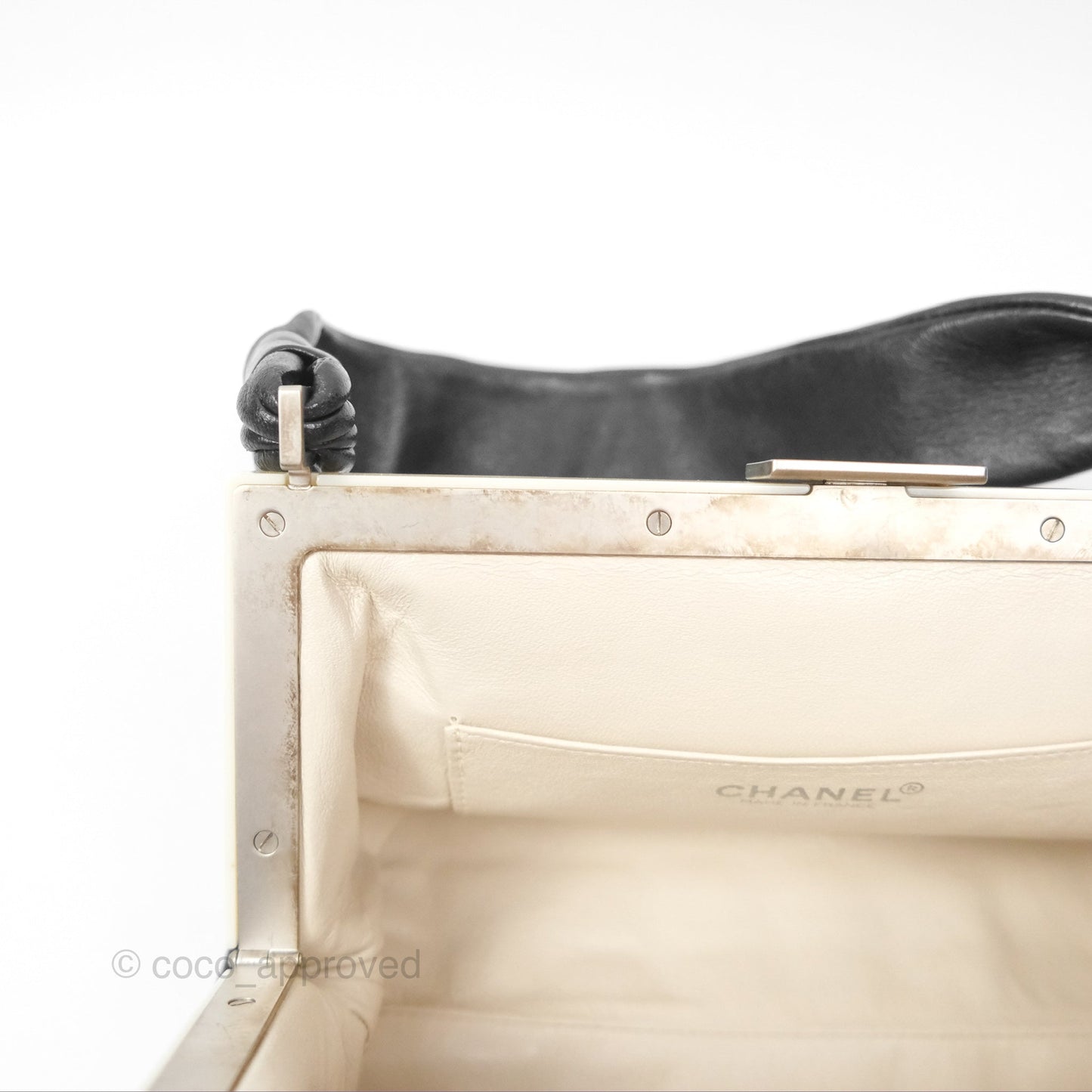 Chanel Choco Bar Shoulder Bag Black Lambskin