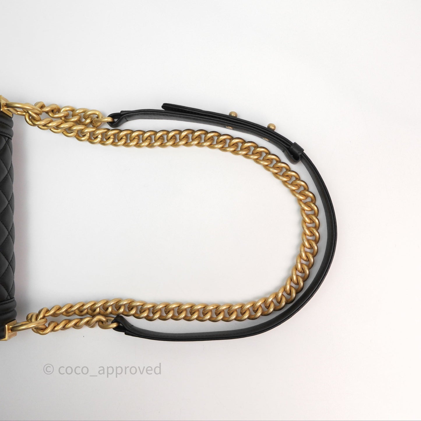 Chanel Small Boy Black Lambskin Aged Gold Hardware