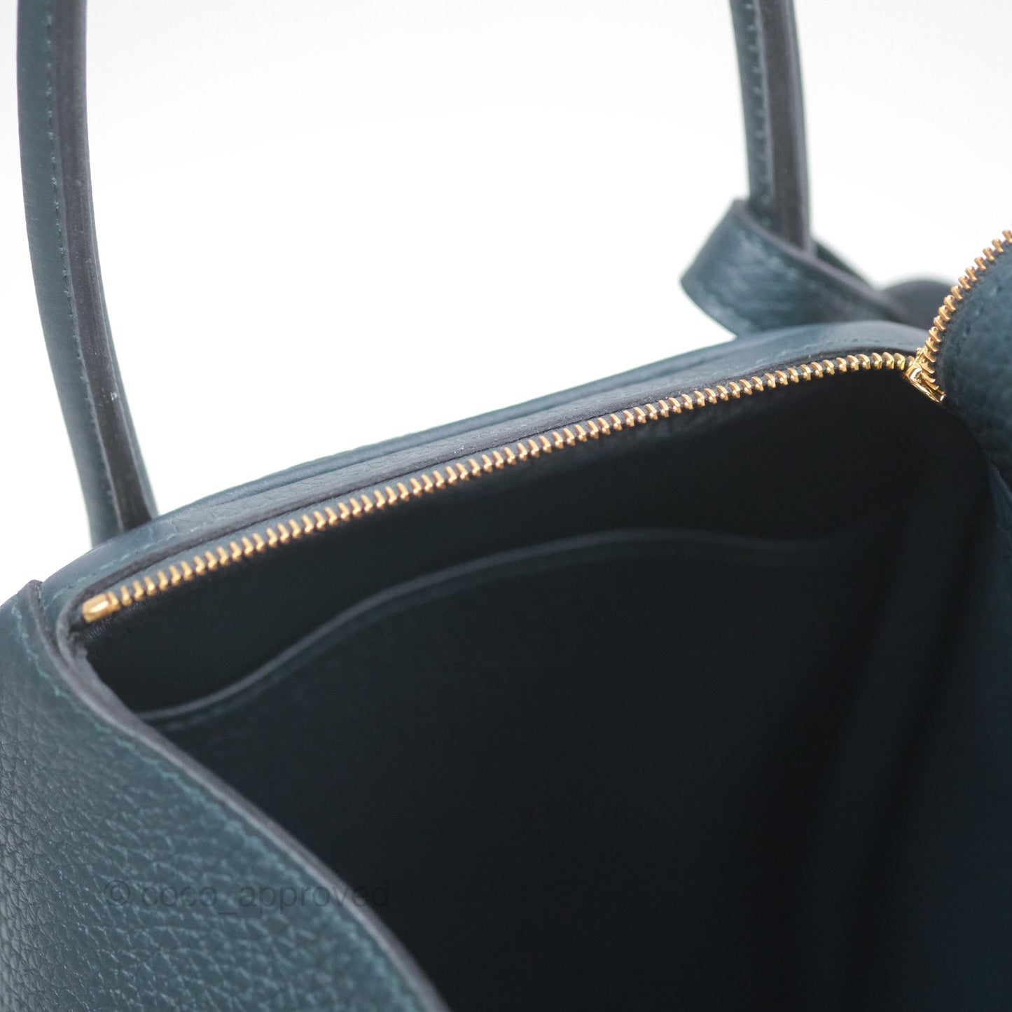 Hermès Lindy 26 Vert Cypress 6O Clemence Gold Hardware