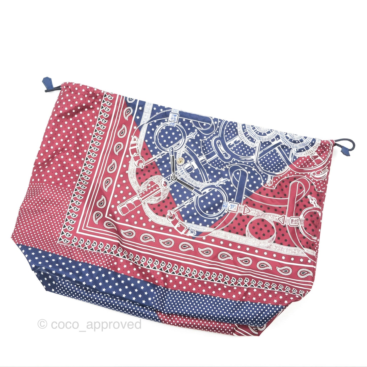 Hermès Garden Pouch 36 Bleu Saphir/ Bordeaux/ Bleu Marine