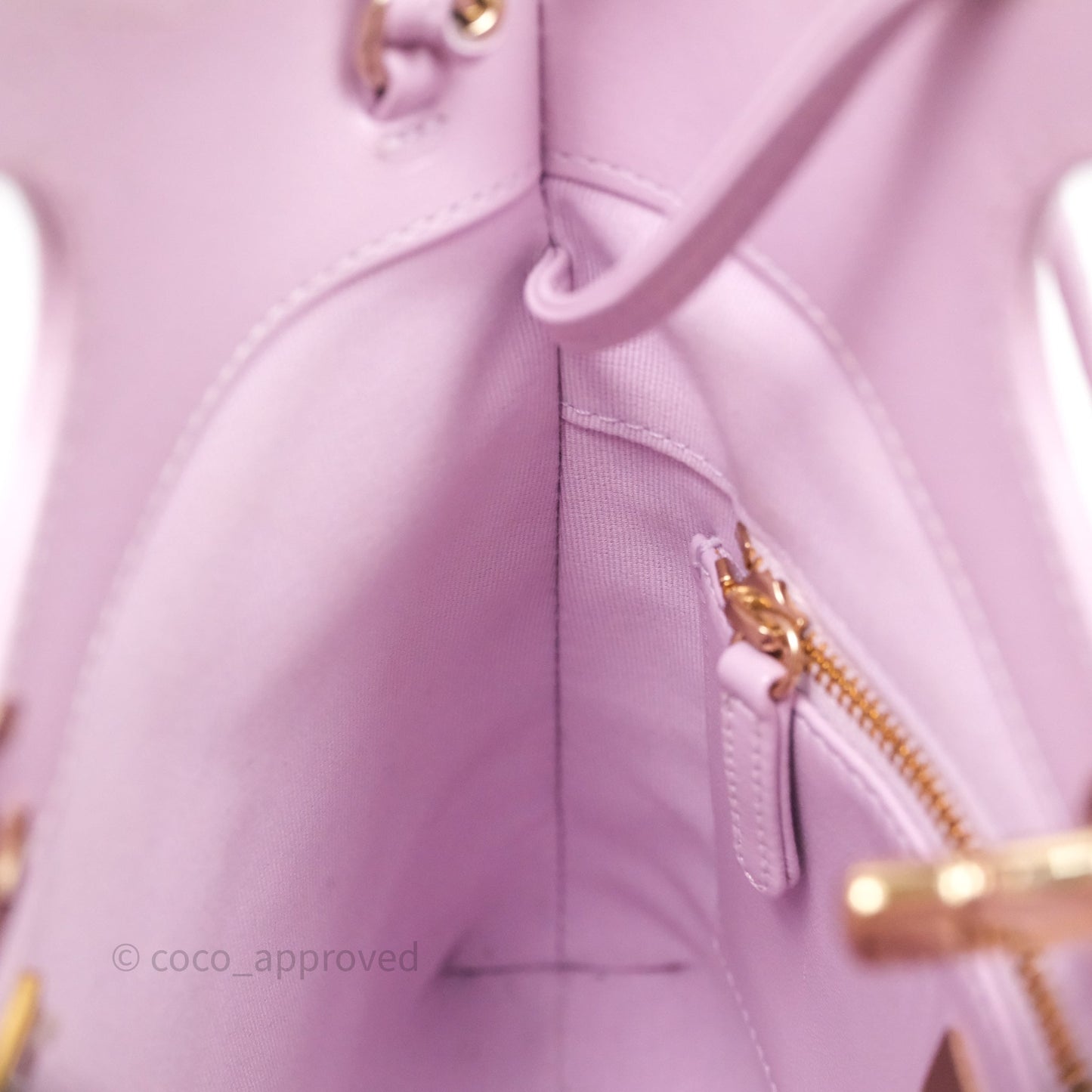Chanel 31 Mini Lilac Shiny Lambskin Gold Hardware