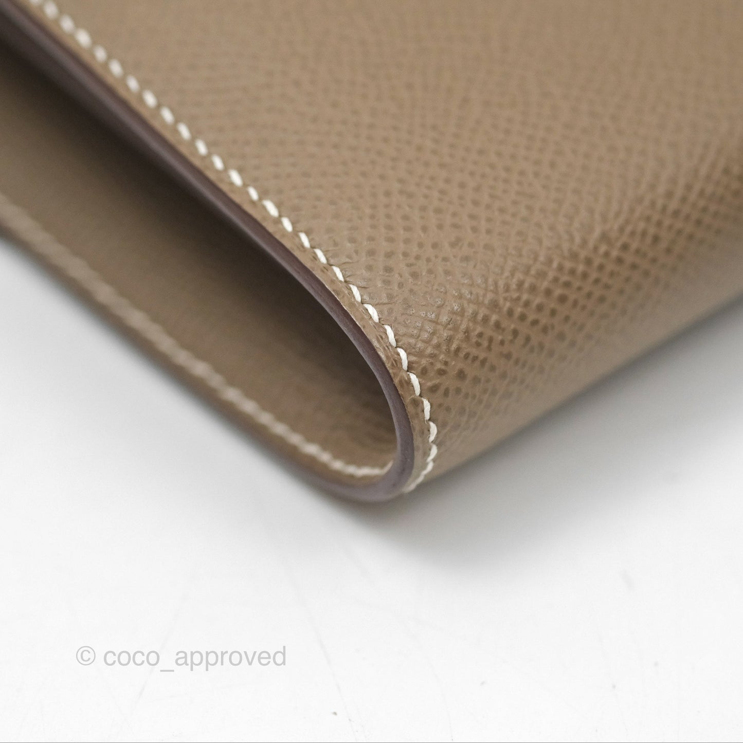 Hermès Constance To Go Wallet Etoupe Epsom Palladium Hardware
