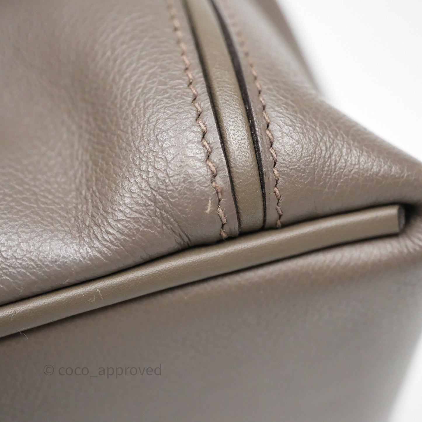 Hermès 24/24 21 Mini Gris Etain 8F Evercolor/ Swift Gold Hardware