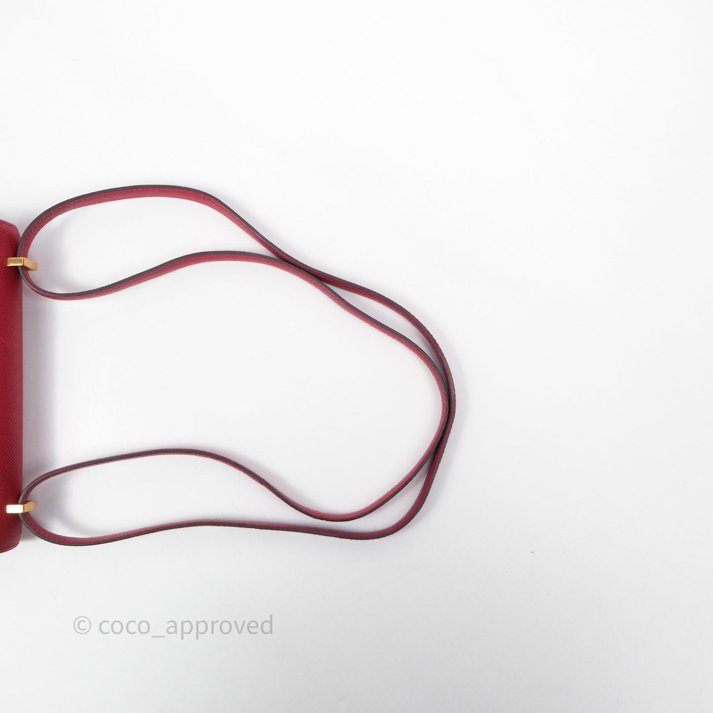 Hermès Constance Mini 18cm Rouge Casque Epsom Gold Hardware