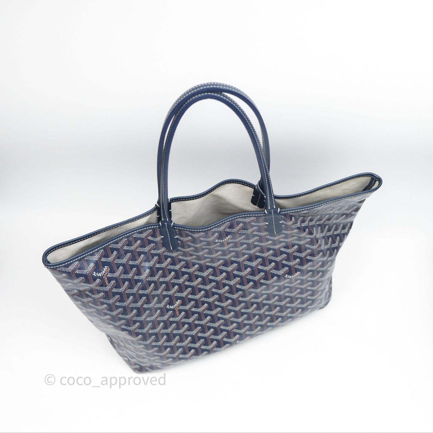 Goyard St Louis Tote PM Navy