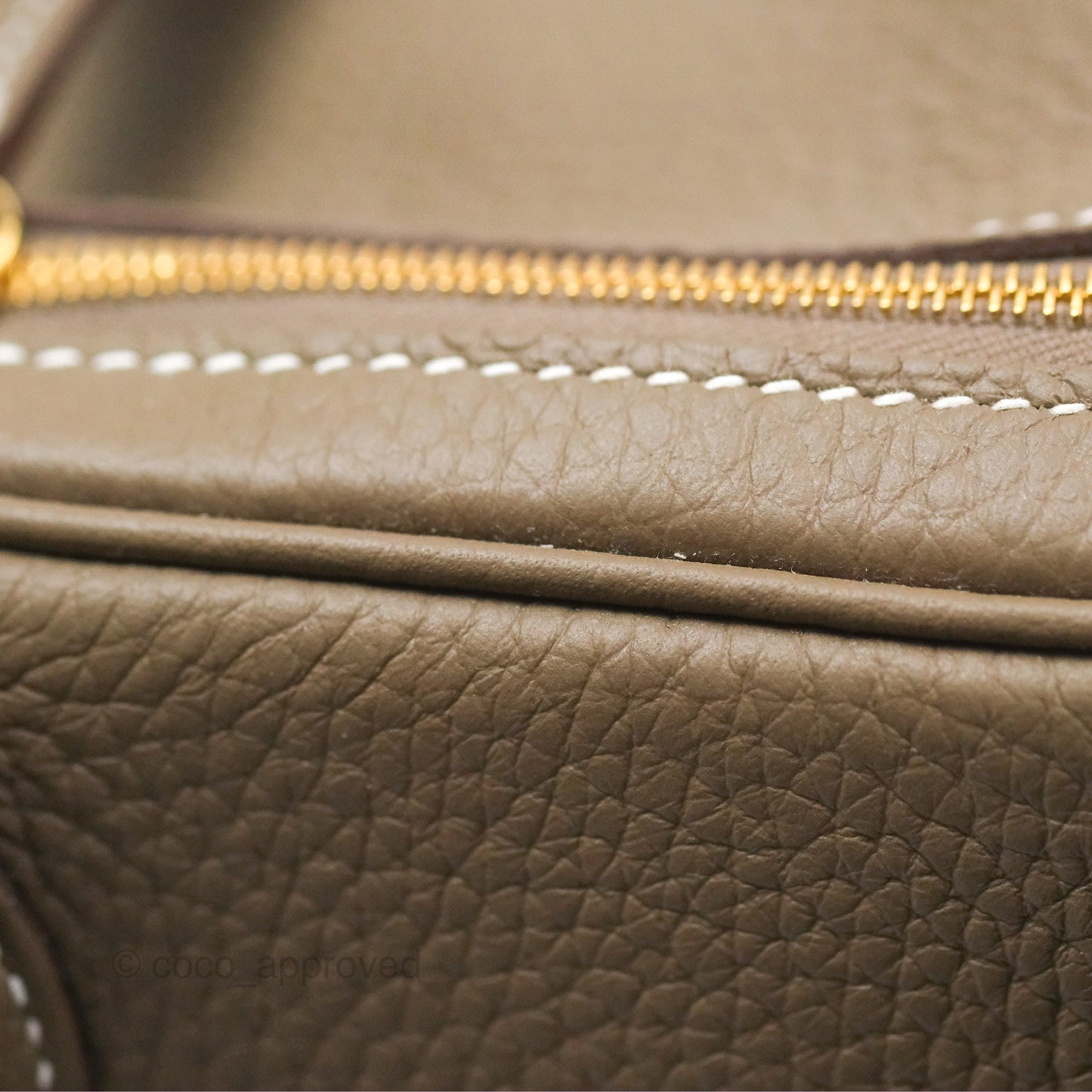 Hermès Lindy 26 Etoupe Clemence Gold Hardware