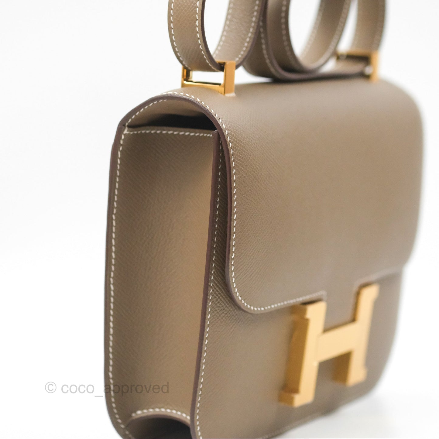 Hermès Constance 24 with Mirror Etoupe Epsom Gold Hardware