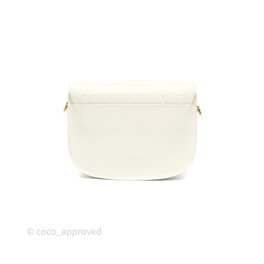 Christian Dior Medium Bobby Flap White Box Calfskin