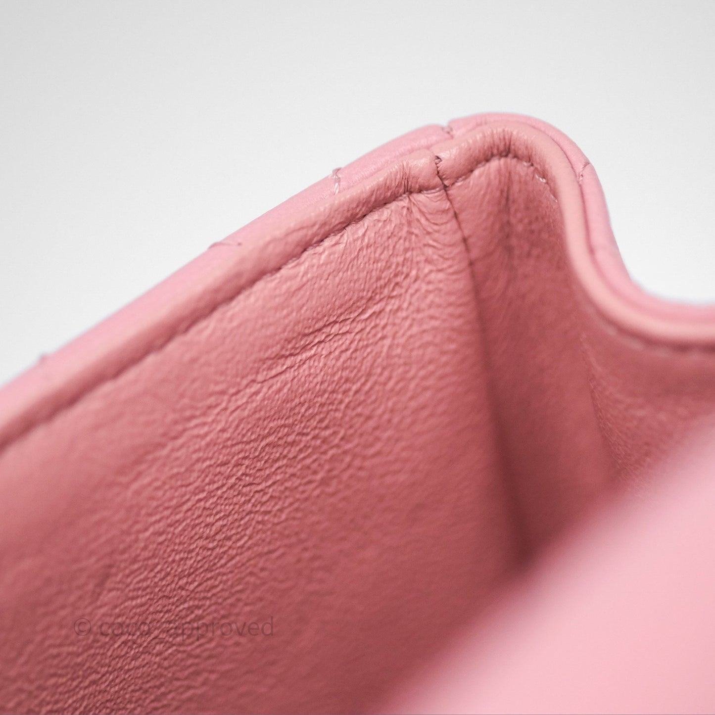Chanel Mini Square Flap Quilted Pink Lambskin Gold Hardware