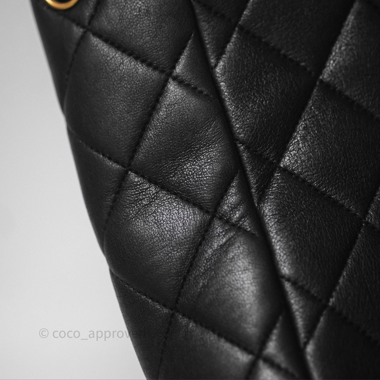Chanel Vintage CC Duma Backpack Black Lambskin 24K Gold Hardware