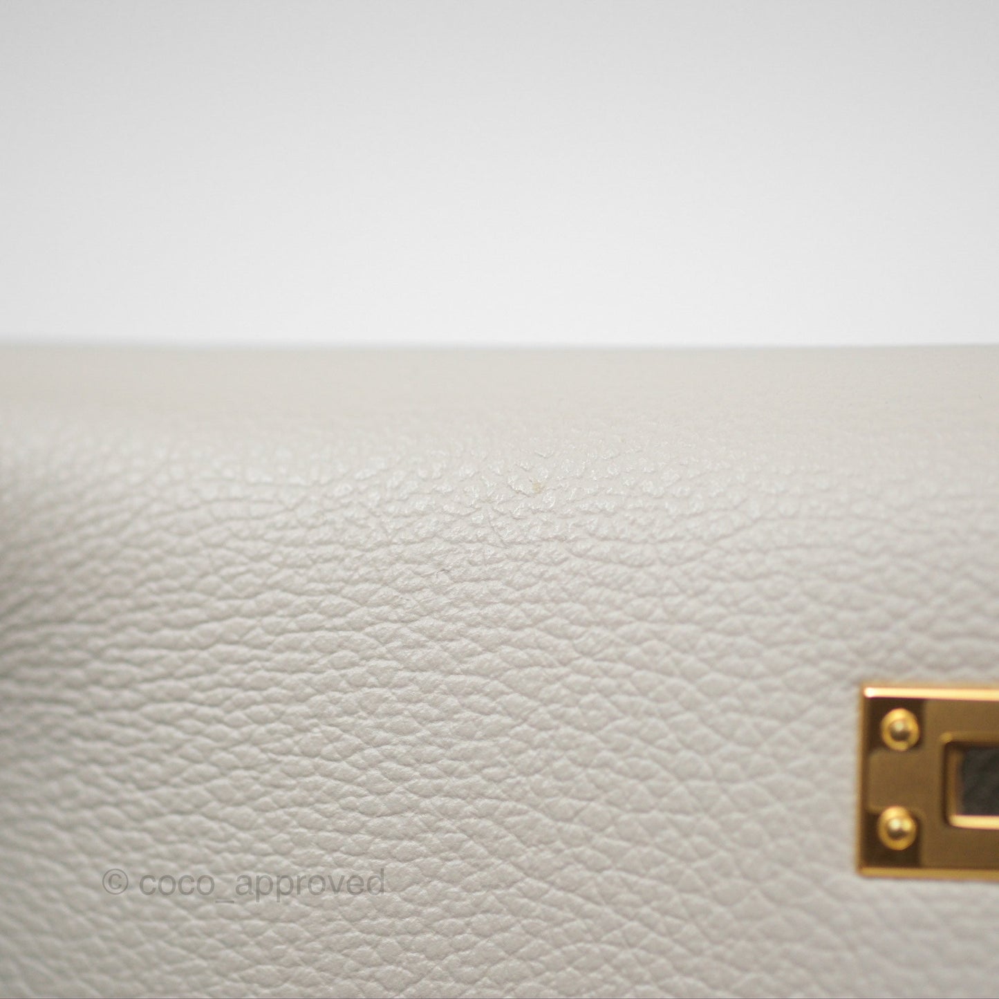 Hermès Kelly Danse II Bag Gris Perle 80 Evercolor Gold Hardware