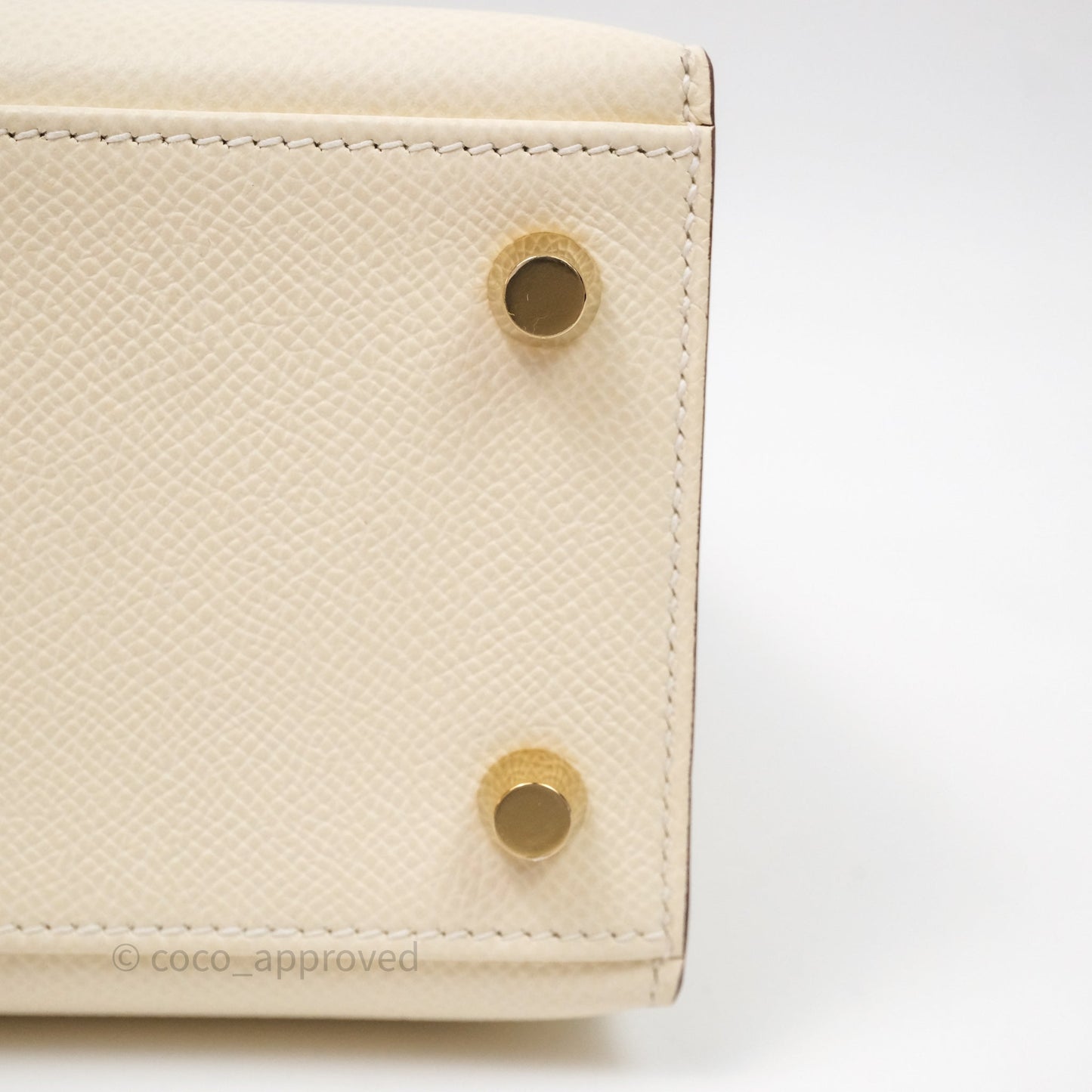 Hermès Kelly 25 Nata I2 Epsom Gold Hardware