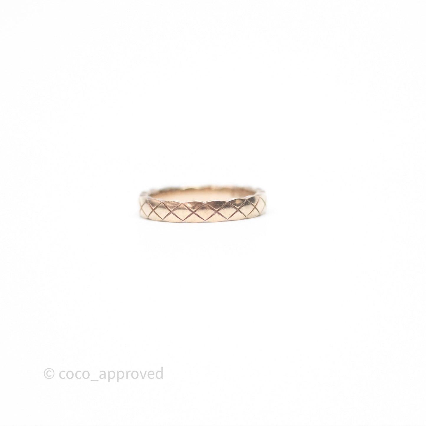 Chanel Coco Crush Ring 18K Beige Gold Size 51
